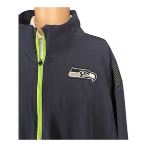 Nike On-Field Seattle Seahawks Full Zip Blue Coaches & Staff Jacket XXL Rare